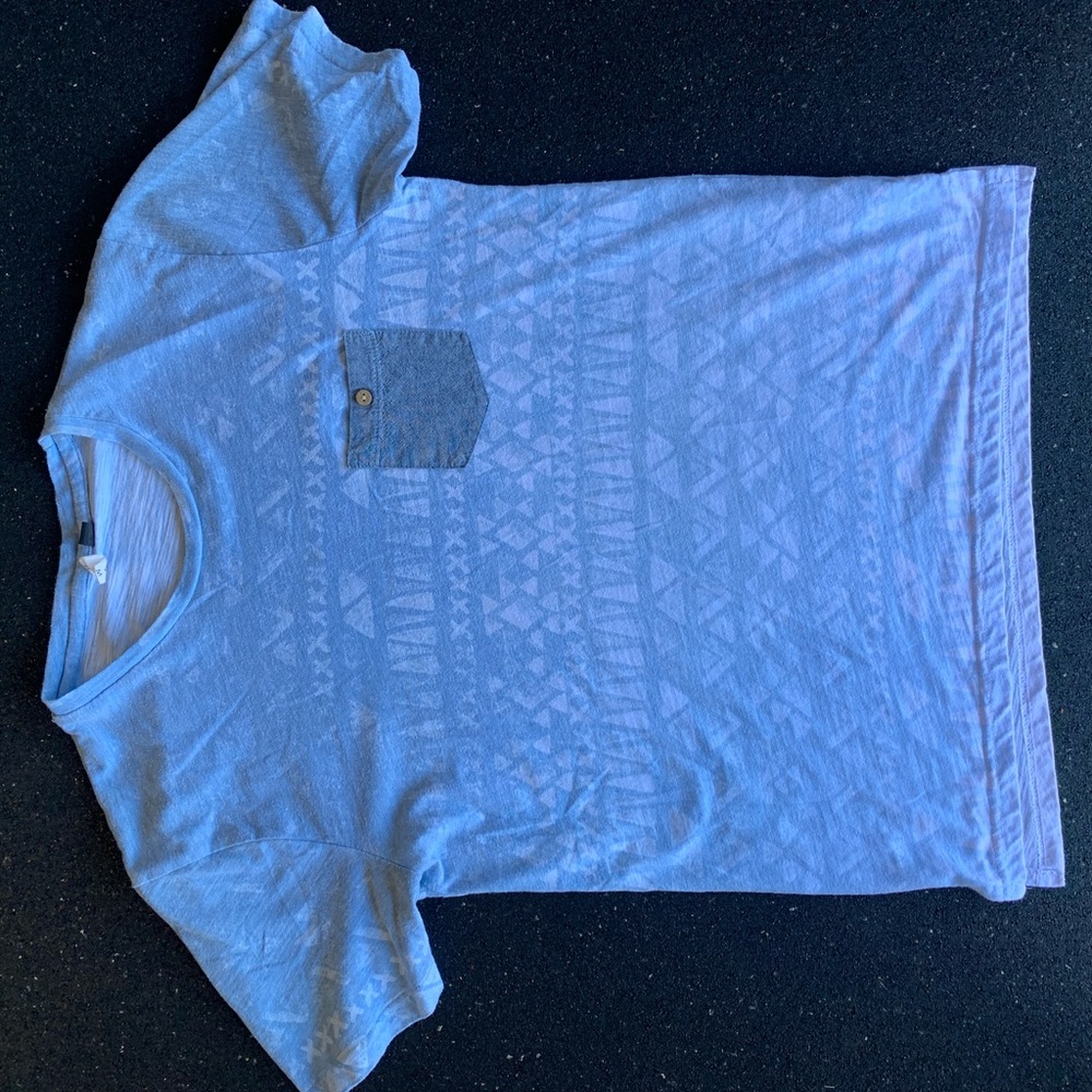 Blue Graphic Design T-Shirt
